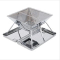 RTSWY-1373 Outdoor Stainless Steel BBQ Grills Portable Camping Grill Folding Rack