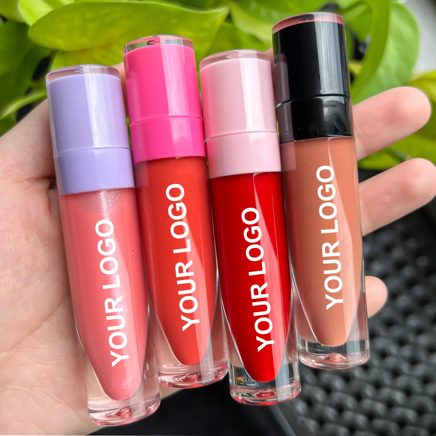 Glossy Lip Gloss Liquid Makeup Custom Logo High Pigment Long-lasting Moisturizing Color-Changing Glitter Tint Custom Labeling