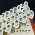 Trendy Crystal Healing Stone Jewelry Natural Peridot 925 Sterling Silver Needle Simple Round Stud Earrings