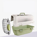 Outdoor Portable Large Luxury Square Classic Eco-Friendly Plastic Pet Carrier with Button Closure for Dog & Cat Travel