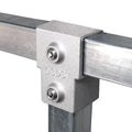 Aluminum Alloy Tee Quick Connectors Guardrail Cast Aluminum Structural Fittings Handrail Pipe Clamps