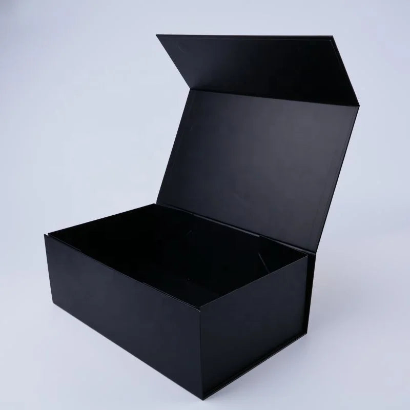 Hard Foldable Magnetic Cardboard Gift Box Matt Lamination Embossing Recycled Materials Custom Size for Perfume Wedding Packaging