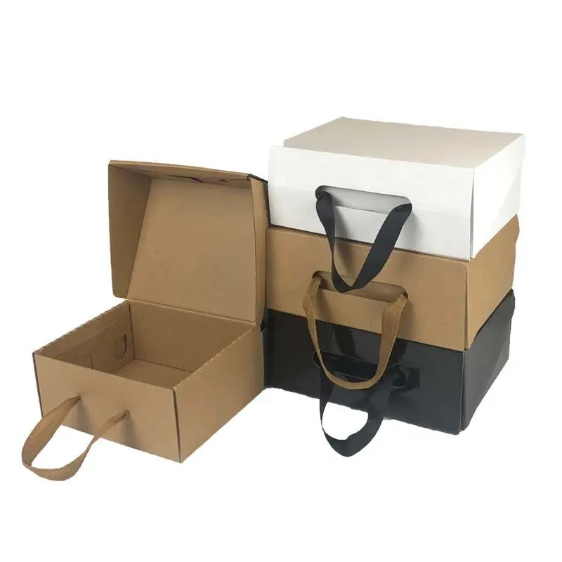 Factory Manufacturer Custom logo Design Shoes Packaging Shipping Luxury Shoe Box With Handle