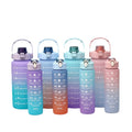 Eco-Friendly Reusable Sports Water Bottle with Straw 0.5L 0.9L 2L Set for Camping Factory New Plastics Drinkware