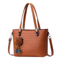 2022 Fashion Women's Bags Fur Ball Pendant Multi Layer Good Storage Handbag Women's Tote Bags