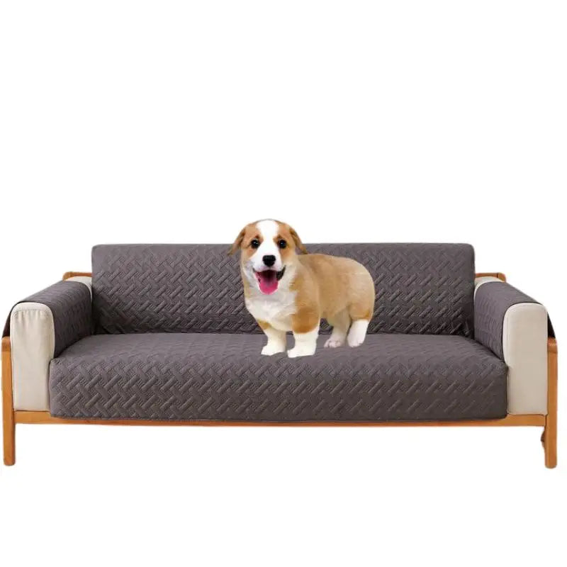 Eco-Friendly 100% Cotton Pet-Friendly Sofa Covers with Dot Pattern Mechanical Wash Comfort and Protection for Cats