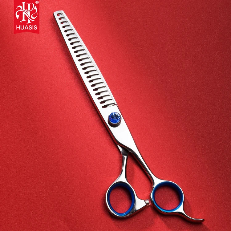 Hot Sale AR-L7023T Stainless Steel Dog Grooming Scissors Professional 440C 7 Inch Eco-Friendly Thinning Scissors Chunkers for