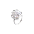 Melynn High Polishing Freshwater Pearl Ring Sterling Silver 925 Jewellery Pearl Rings Gold Plated Baroque Pearl Jewelry