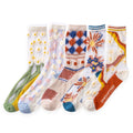 Summer Thin Floral Women Lace Transparent Socks Girls Mesh Breathable Cute Sweet Silk Socks