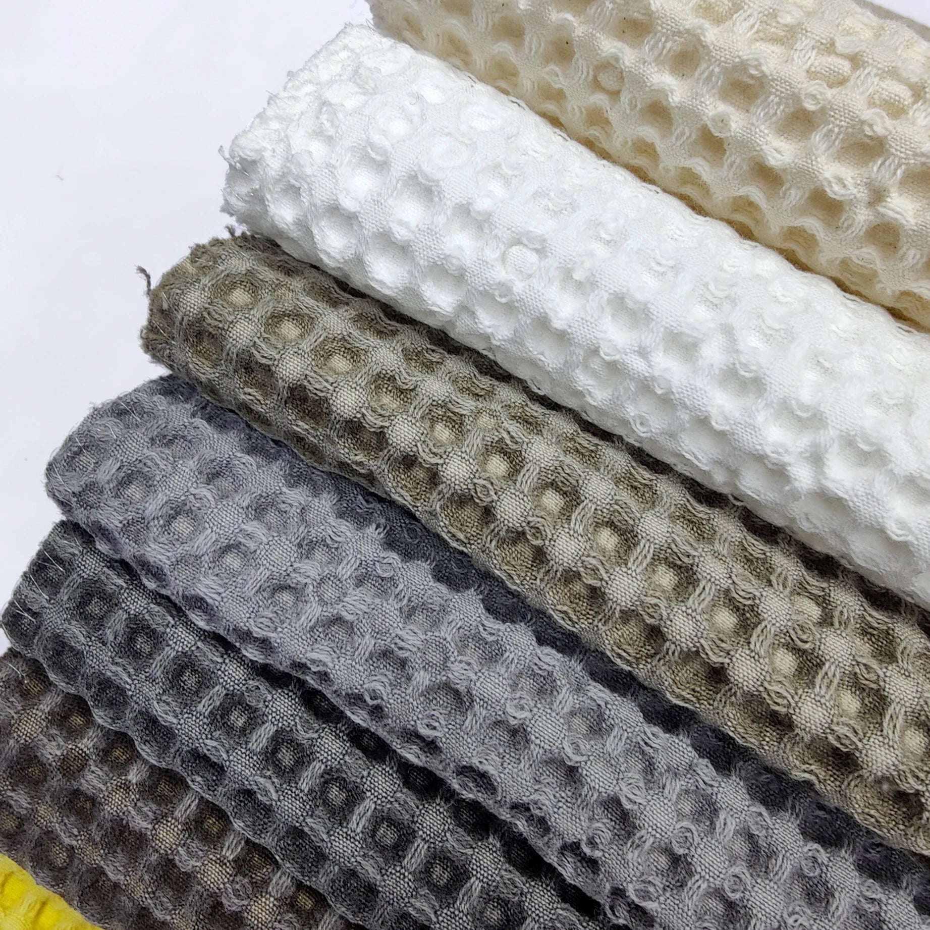 M&Y 2024 Organic Linen Jacquard Fabric 1 Meter Cotton Sofa Upholstery Linen for Home Use for Furniture & Curtains