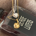 Minimalist and Dainty 925 Sterling Silver 18k Gold Plated love Heart Necklace