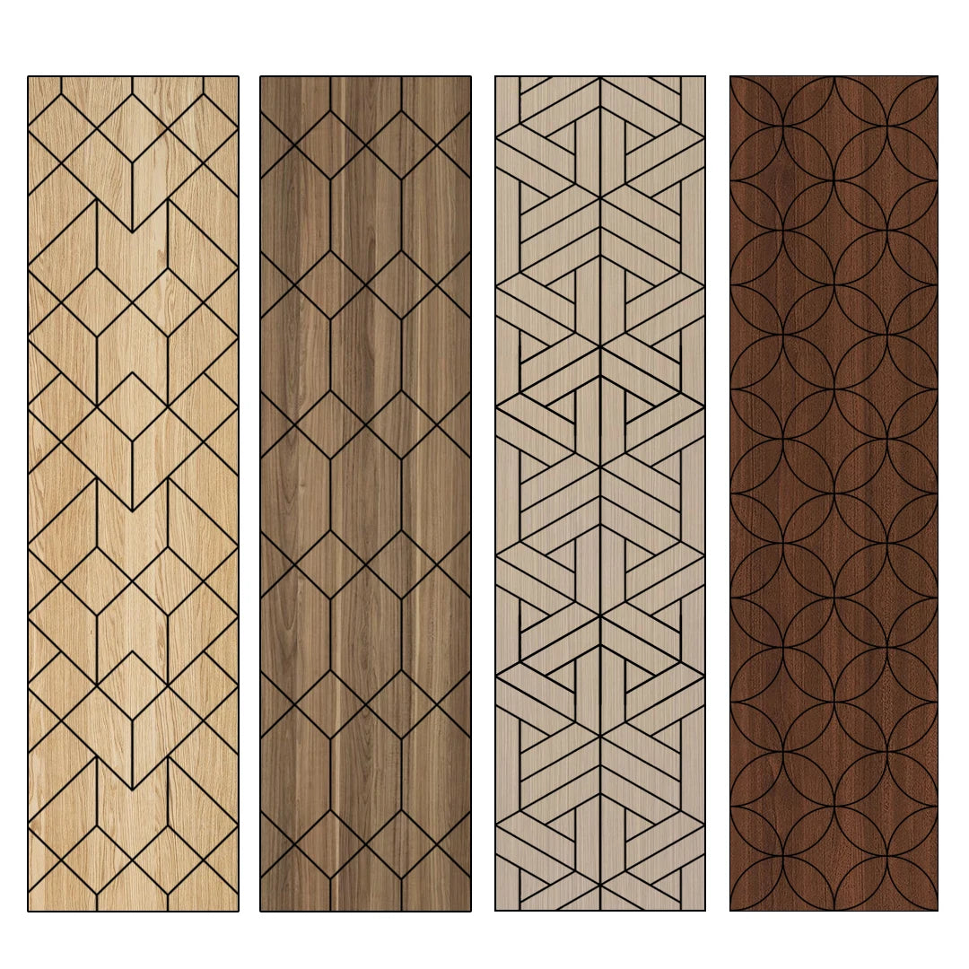 For KASARO Modern Contemporary 3D Wood Textured MDF Acoustic Panels with Polyester Finish 3D Model Design Solution