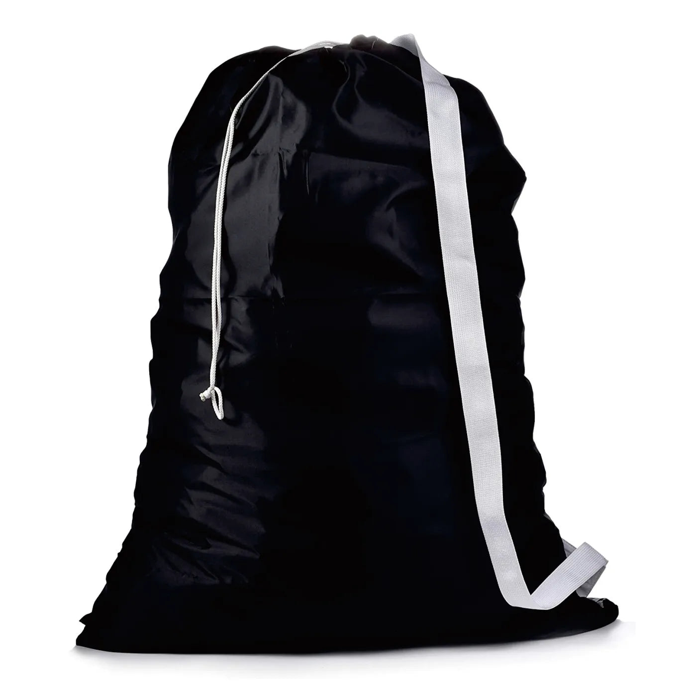 Large Capacity Heavy-Duty Stitching Laundry Dust Bag with Shoulder Strap Handy Hands-Free Carrying for College Dorm