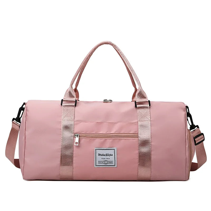 Women's Fashion Multi-Functional Large Capacity Oxford Bag New Travel Shoulder Duffle for Sports Fitness Leisure Zipper Closure