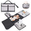2025 Portable Polyester Changing Mat Waterproof Safety Foldable Diaper Bags with Multifunction Longer Change Mat