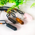 Wholesale Natural Healing Stones Necklace Rose Quartz Gemstone Crystal Point Pendant