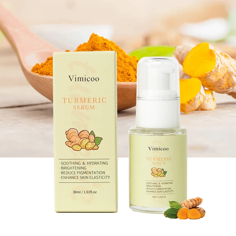 Private Label Turmeric Face Serum Skin Care Lightening Anti-Aging Vitamin C Black Women Hight Quality Facial Essence Serum