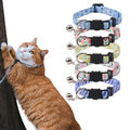 Luxury Cat Dog Neck Collar Cute Cartoon Animals Printed Reflective Nylon with Polyester Small Pet Bell Personalized Style