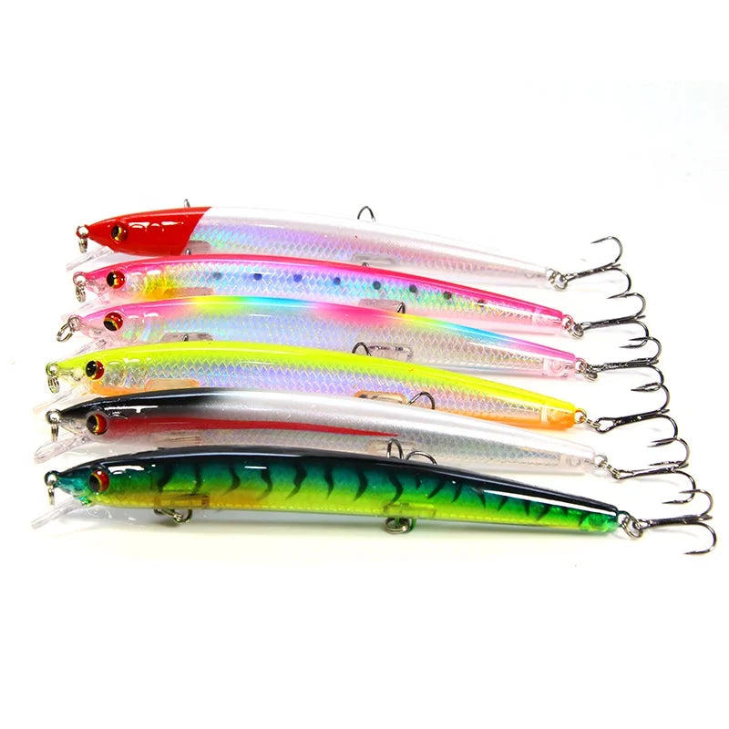 Fishing Lure Minnow Hard Baits 13.5cm/15.4g Top Water Artificial Bait