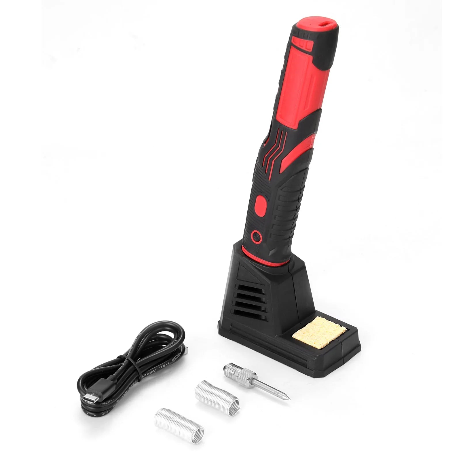 Cordless Rechargeable Wireless Soldering Iron with LED Light Household Appliances Electronic Maintenance Welding Tool