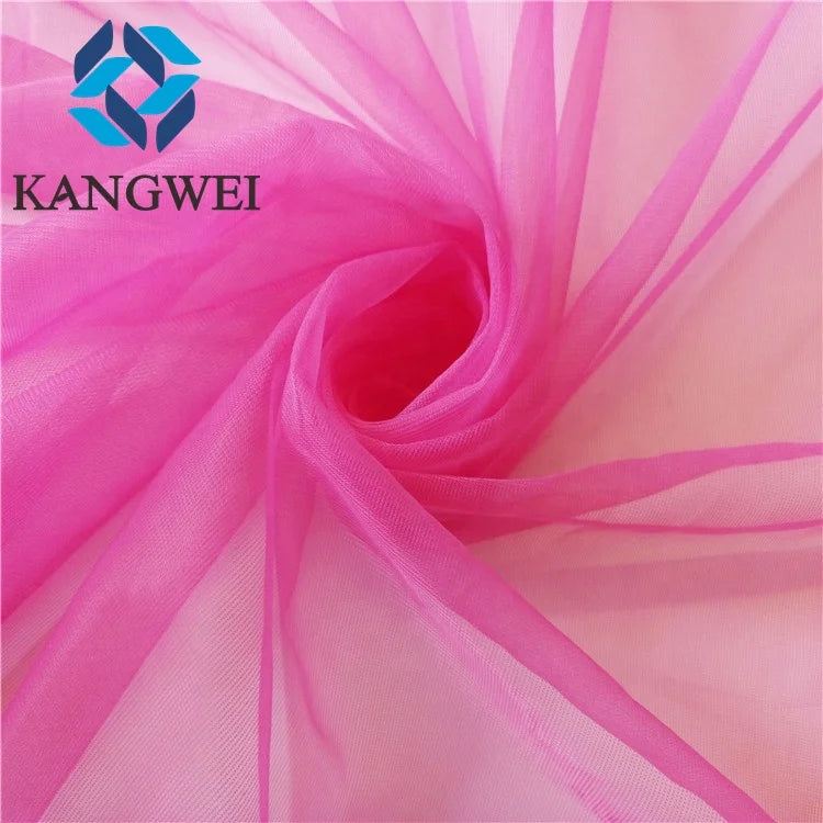 Square Shape 100% Fine Nylon Soft Thin and Light Tulle Fabric for Wedding Dress