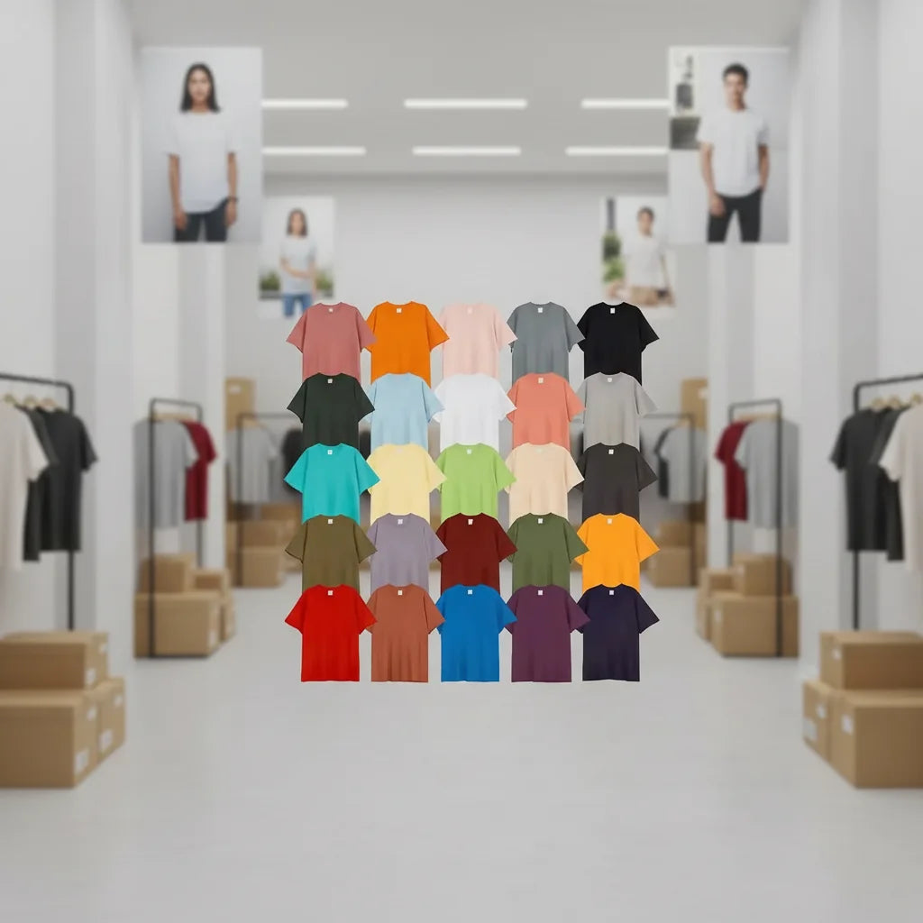 Wholesale Tshirt Men 100% Cotton Colors Cheapest Overzised  Tshirts