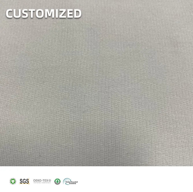 Eco Friendly Organic 4Way-Stretch Bamboo Poly Spandex Knitted Fleece Fabric for Garments