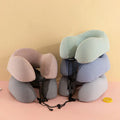 Wholesale Hot Selling Knitted Memory Cotton U-shaped Pillow Zipper for Neck Protection Home Travel Outdoor Customizable Patterns