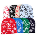 Manufacturer's Neutral Acrylic Full Body Printed Small Star Pattern Double-sided Knitted Hat Casual and Versatile for Adult Out