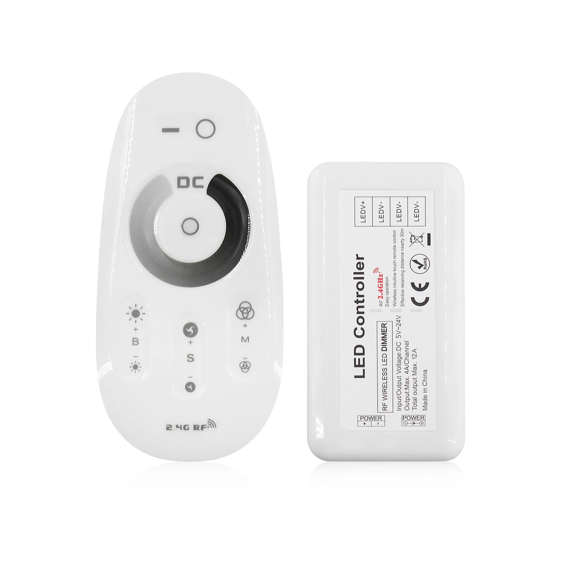 Hot Selling Full Touch DC12V 24V 18A Remote Control Single Color CCT RGB RGBW LED Controller for LED Strip