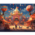 Cartoon Amusement Park Diamond Painting 30x40cm/12x16inch Rhinestones Embroidery Full Diamond Cross Stitch for Home Decor Gift