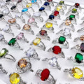 Wholesale Random Mixed Cheap Ring Jewelry Fancy Jewelry Finger Ring Mixed No Rust No Fade Nickel Free Stock Ring