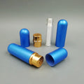 Refillable Aromatherapy Blank Aluminum Tubes Empty Metal Nasal Inhalers for Essential Oils with Replacement Wicks