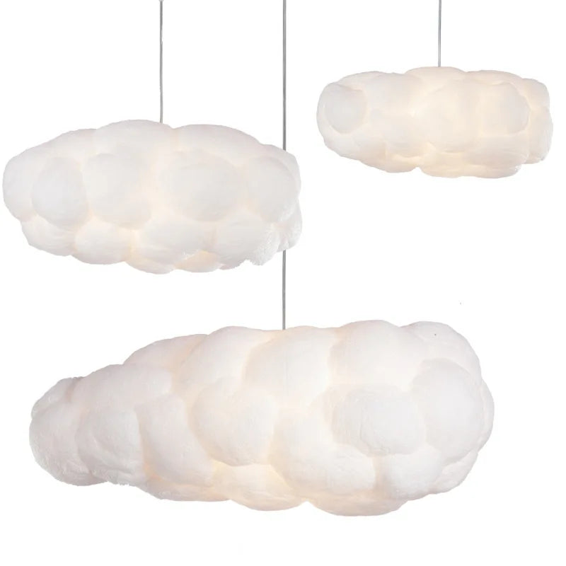Modern Interior Chandeliers LED Floating Cloud Lights Chandelier Dimmable Led Decorative Hanging Pendant Light