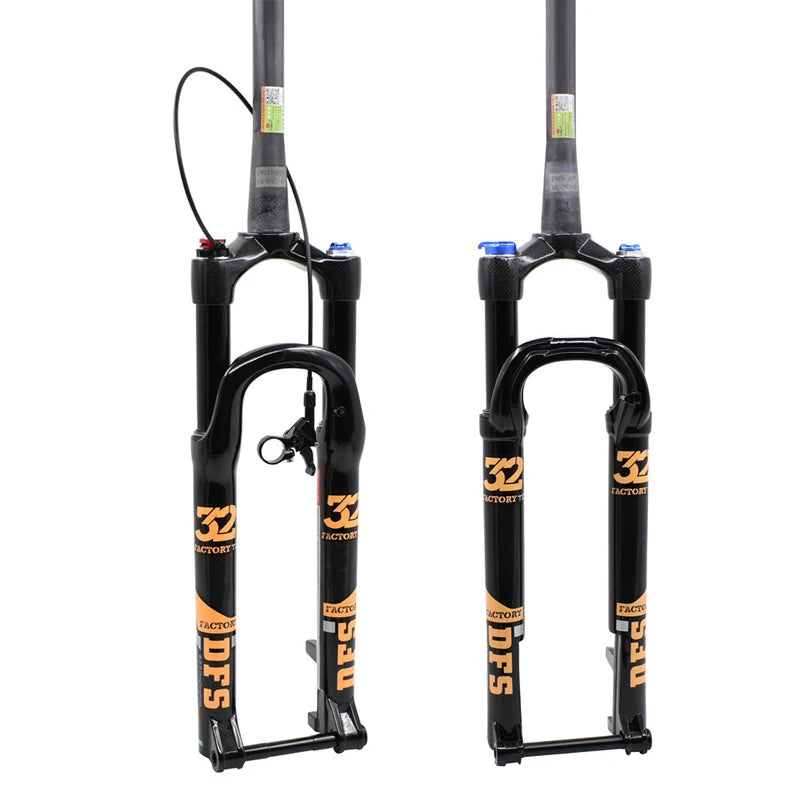 1.39Kg Mtb Fork 26 27.5 29inch Carbon Bicycle Air Suspension Fork  DFS-RLC-TP-TC-15x100mm Front Fork MTB