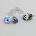 Nolvo World 18*4mm 3/4" Rainbow Metal  Magnetic Snap Fasteners Clasps Button for Handbags  Leather Parts Accessories