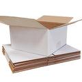 Corrugated Hard White Mobile Corrugated Cardboard Box Transport Box with Customized Design logo High-quality White Shipping Box