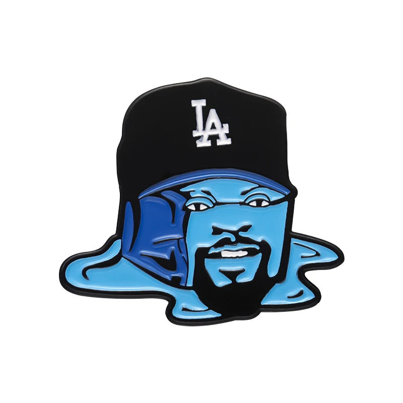 Hip Hop Kpop Man Character Enamel Pins Jackets Hat Brooches Lapel Badge Cool Fashion Shirt Collar Pin Jewelry for Friends Gift