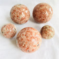 Natural Crystals Healing Stone Golden Sunstone Balls Crystal Sphere Gold Sunstone Sphere