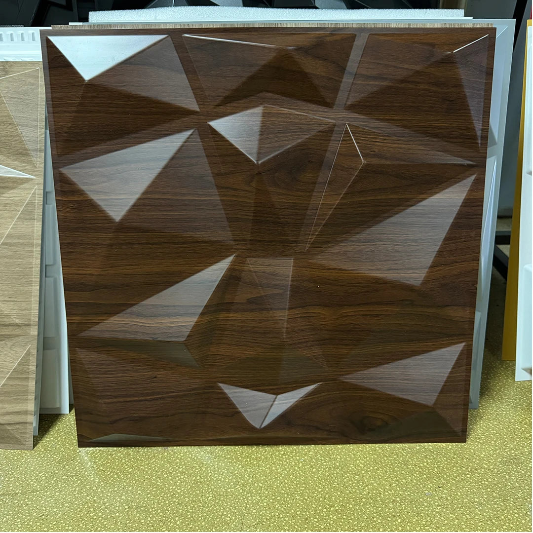 Modern Style Woodgrain PVC 3D Wall Panels for Home Commercial Interior Decoration Waterproof Material for Beauty Home Decorative