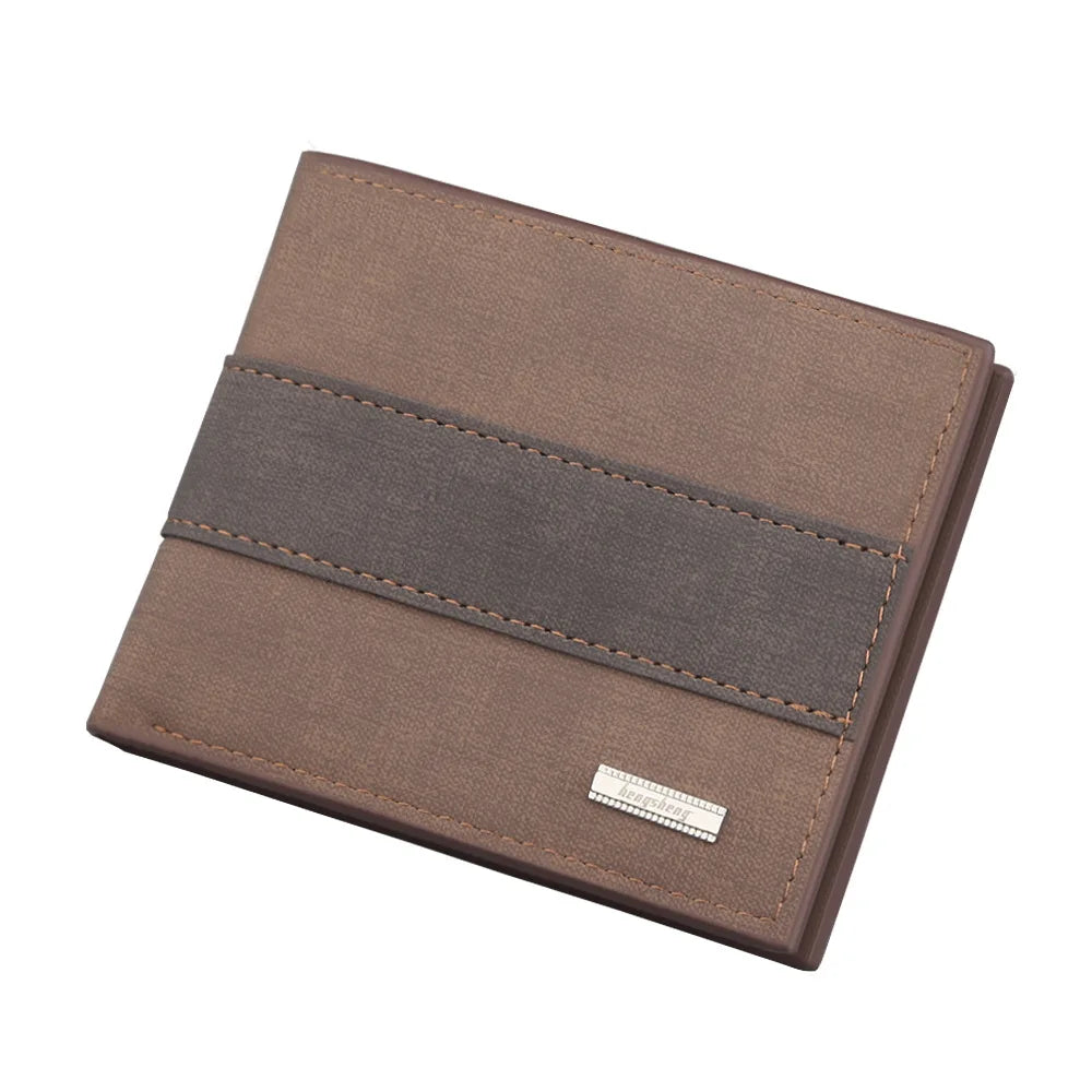 Factory Directly Supply Custom Vintage Slim Wallet Men's Wallet PU Leather Wallet MegaBDM