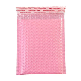Customized Pink Poly Bubble Mailer Protective Envelope Bag with Personalized Logo for Couriers Express and Shoe Packaging