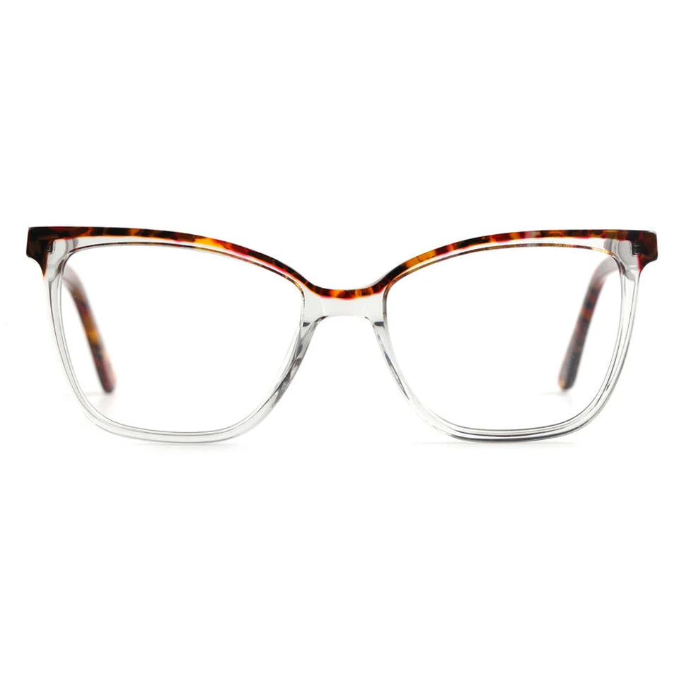 FP1960 Hot Sale New Design Fashion Colorful Unisex Big Frame Acetate Optical Eyewear Glasses Frame