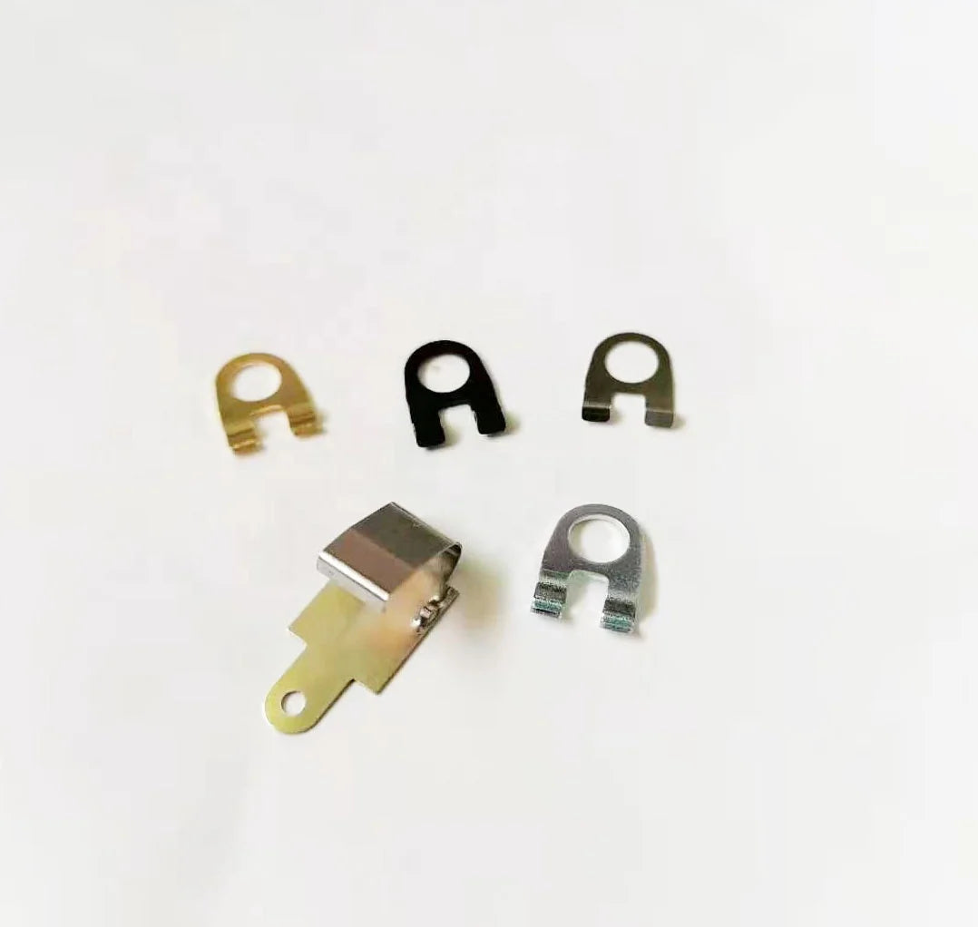 OEM Flat Manufacturer Spring Clip  Battery Contact Brass Stainless Steel Phosphor Beryllium Bronze