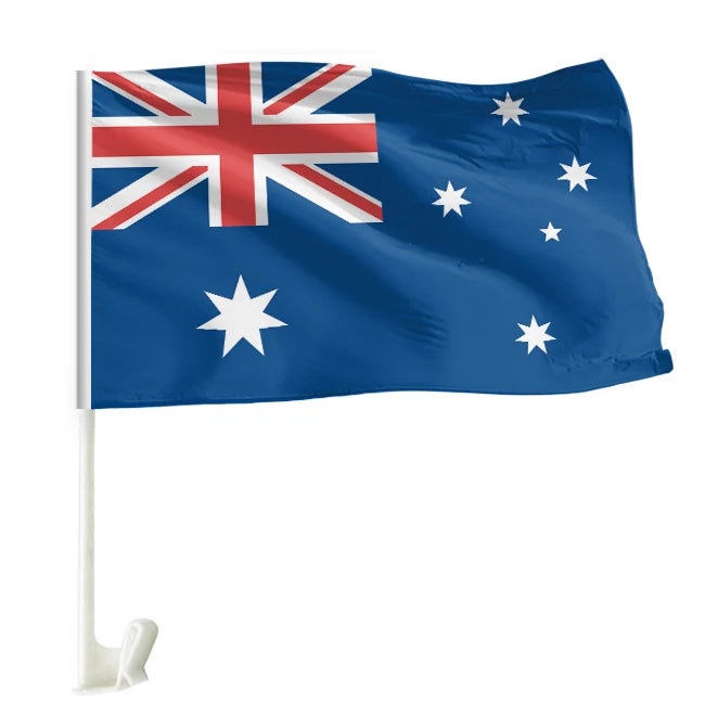 Australia Armenia Israel Nepal Pakistan Laos Plastic Myanmar National Car Window Flag Custom