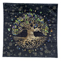 2023 Newest Tree of Life Tarot Table Cloth Velvet Square Retro Altar Tarot Table Cloth