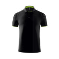 Men's Custom Sporty Golf Shirts Solid Pattern Polyester Spandex Quick Dry Short Sleeve Button-Down Front Logo 150g Knitted
