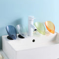 PP Kitchen Bathroom Shower Soap Tilt Storage Drying Rack Plate Tray Non-slip Portable Leaf Shape Soap Dish Holder