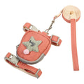 RM Pet Backpack Harness and Leash Set Cat Dog Anti-breakaway Comfortable Harness Pet Traction Rope Set