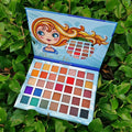 Wholesale Holographic Eye Shadow 35 Color High Pigment Eyeshadow Luxury Blue Eyeshadow Palette Your logo